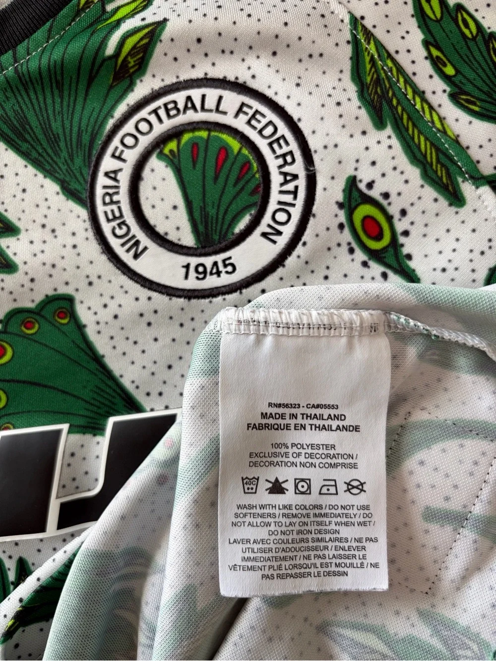 Nike Dr-Fit 2020 Nigeria Pre-Match Kit/Jersey, Size: Youth Medium